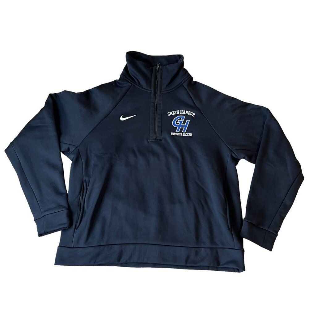 Nike Therma‎ All Time Mock Training Half Zip Jacket Women's Medium Black NWT